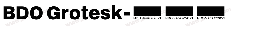 BDO Grotesk字体转换